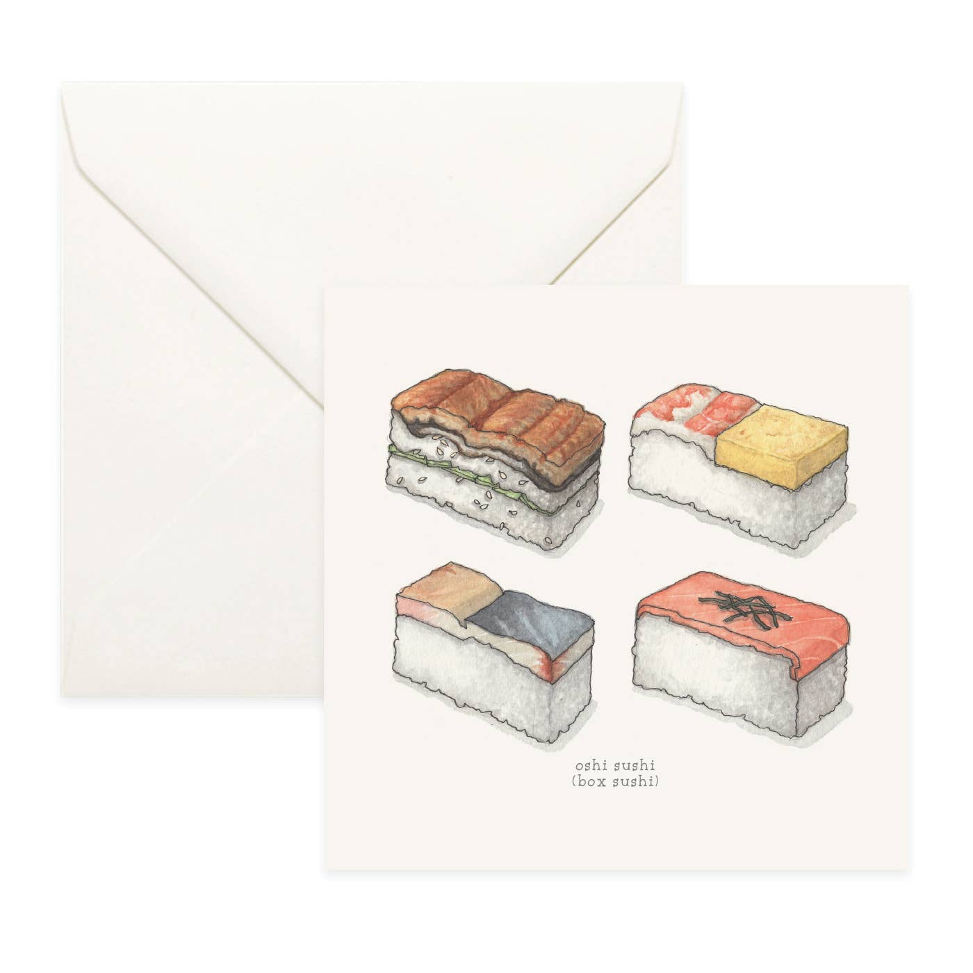 Yeesan Loh – Cartão de saudação diária por atacado – Cartões / Sushi . Maki6