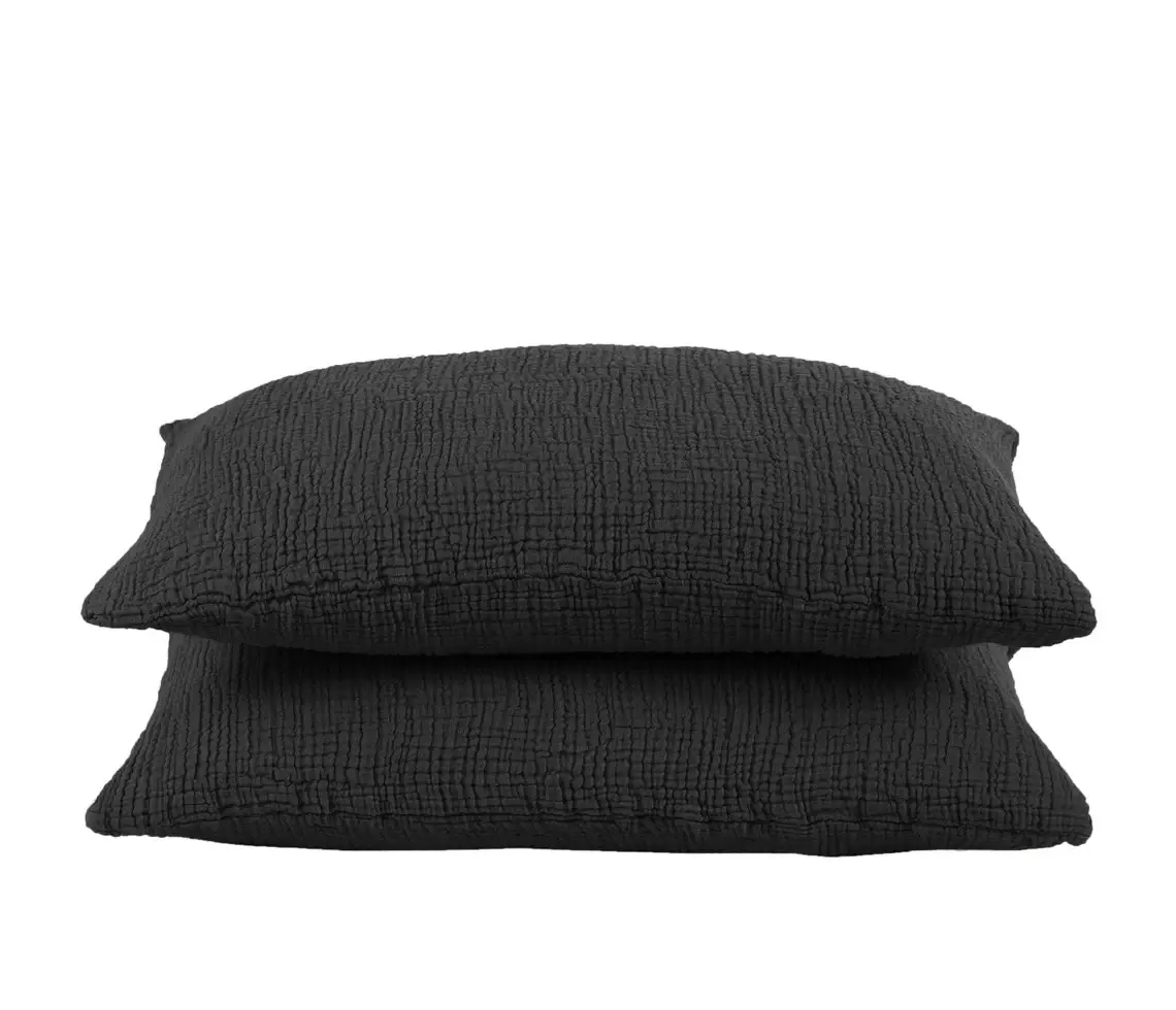 Aseel Buy Good - Wholesale Throw Blanket - Muslin Cotton Throw, Bed Cover Black Color4