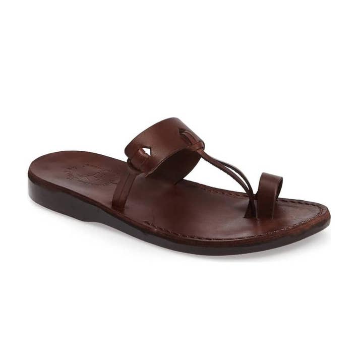 David - Natural Leather Sandal | Brown for wholesale by Jerusalem Sandals