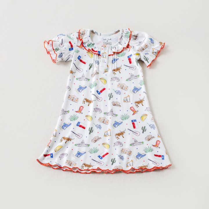 Nola Tawk - Wholesale Dress - Kids - Texas Kids Organic Cotton Play Dress