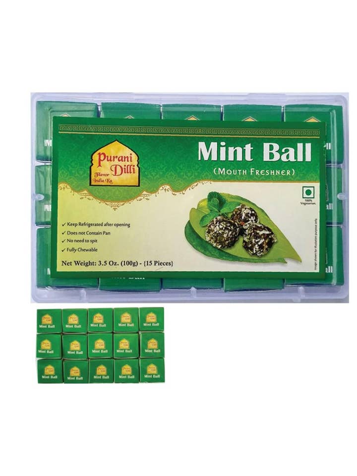 Mint Mukhwaas Balls (15 pcs) for wholesale by Ancientveda