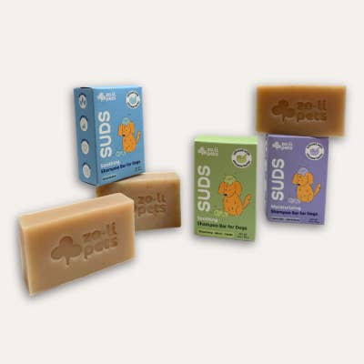 SUDS | Shampoo Bar for Dogs Starter Kit (18 bars, 6 of each) for wholesale by ZoLi