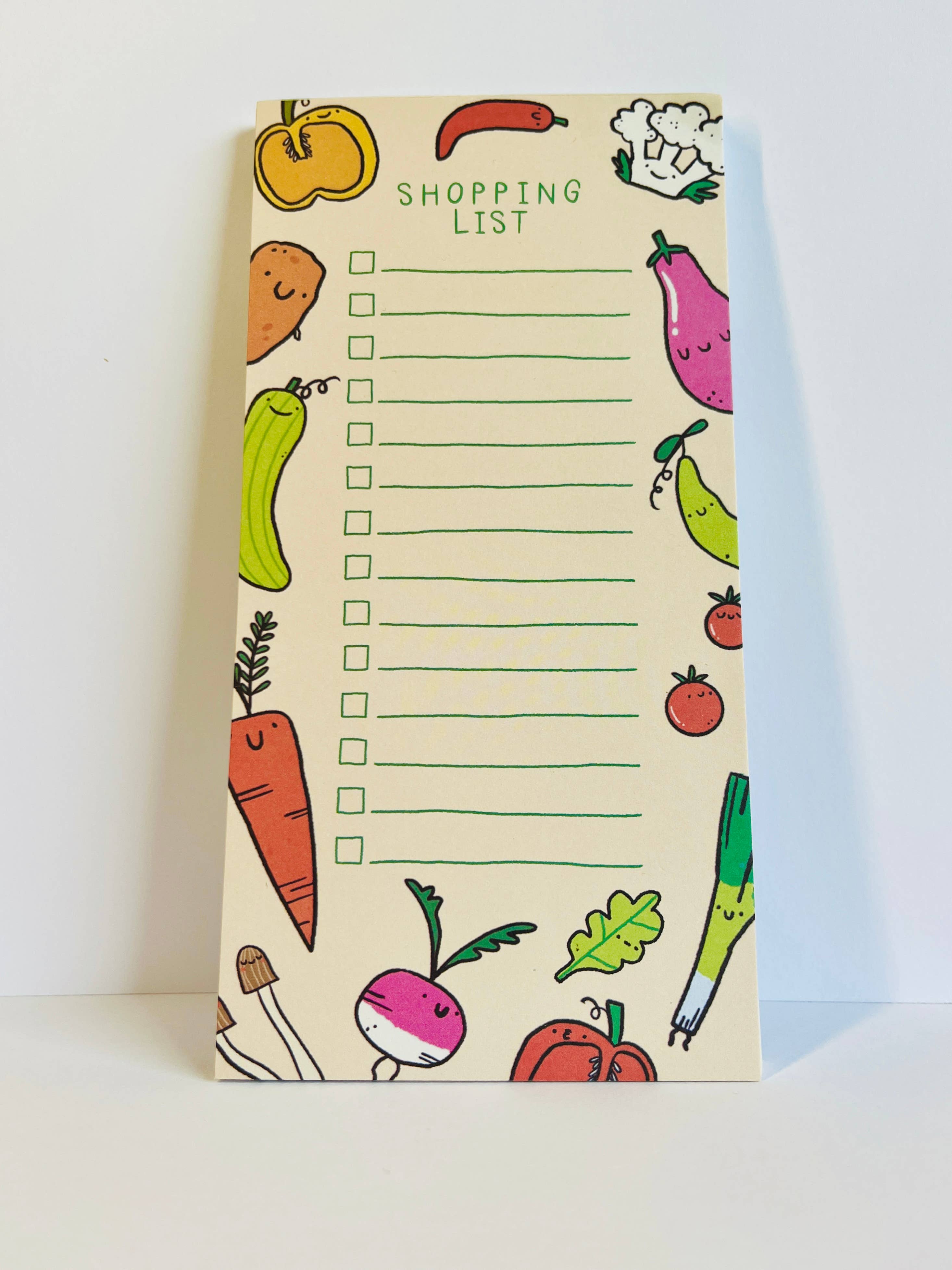 Bloemkolie – Notas adesivas por atacado – Bloco de lista de compras com legumes fofo e funcional1