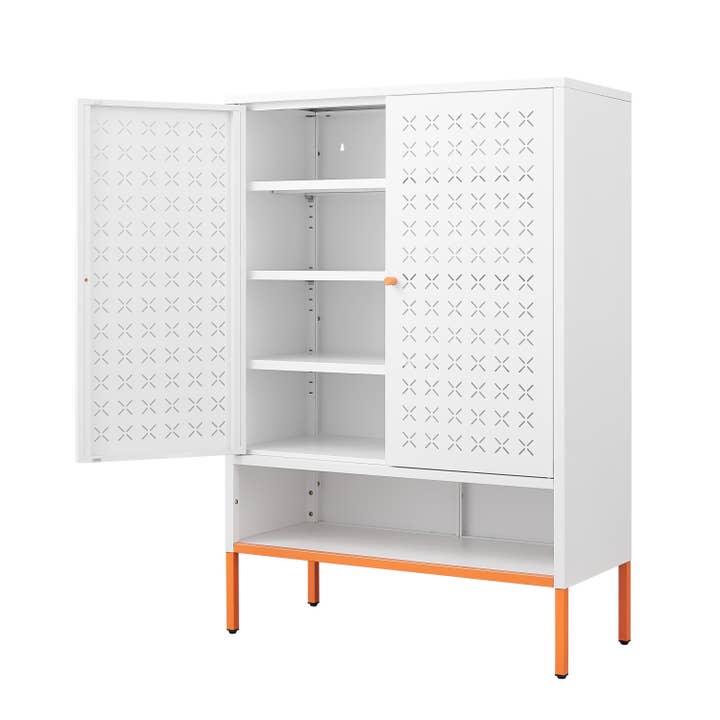 39F Inc. - Wholesale Cabinet - Modern Double Door Shoe Cabinet with Adjustable Shelves11