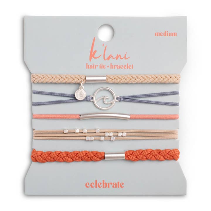 K'lani hair tie bracelets - Wholesale Jewelry Set - Celebrate