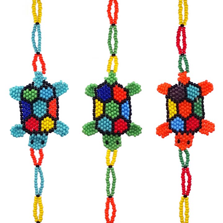 Sea Turtle Guatemalan Seed Bead Bracelet for wholesale by Pichincha