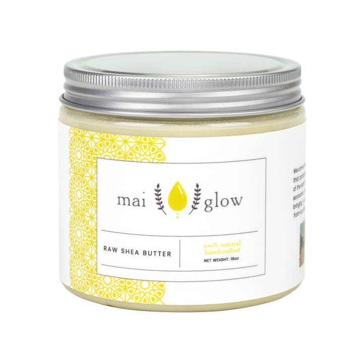 Mai Raw Shea Butter | 100% natuurlijk en ongeraffineerd | Fairtrade en veganistisch | Handgemaakt in Nigeria voor wholesale door Mai Glow