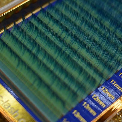 Ombre colour Neon eyelash extensions for wholesale by Inc-lash