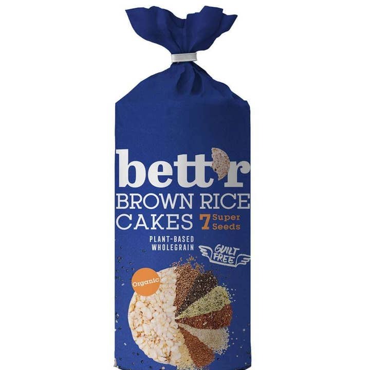 Smart Organic – Großhandel Cracker – Braune Reiskuchen 7 Super Seeds, Bio, Bett'r, 120g0