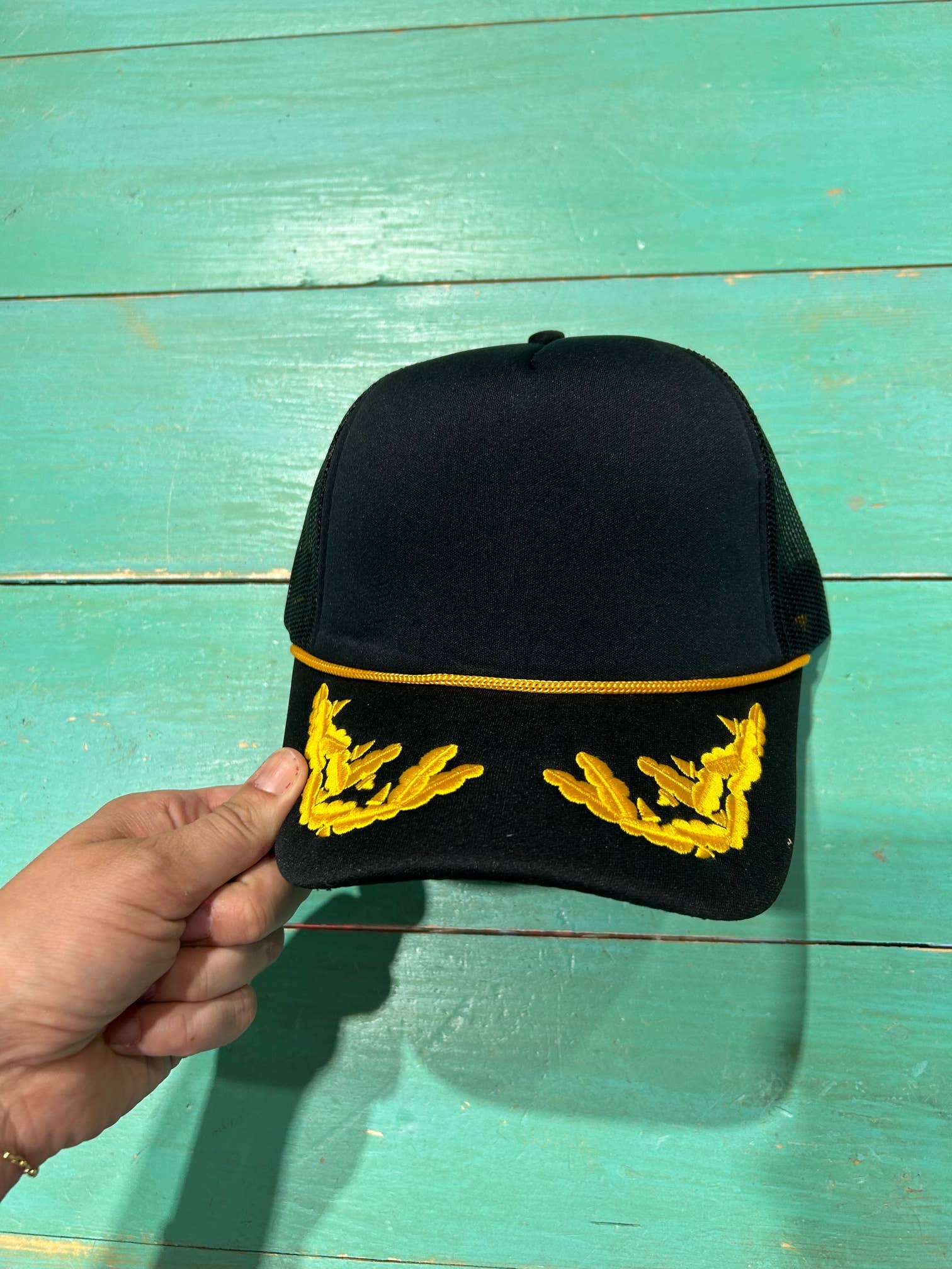 Vibes Hat Company - Wholesale Trucker Hat - Women's - Vibes Black Captain Foam Trucker | Hat Bar | Blank Caps3