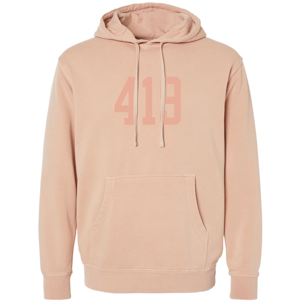 Jupmode - Wholesale Hoodie - Unisex - Custom Area Code Puff Print Tone on Tone Hoodie5