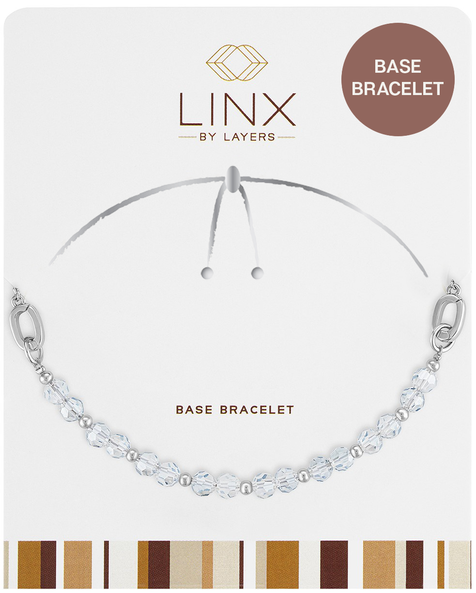 Center Court - Wholesale Link & Chain Bracelet - LINX: Base Bracelet Silver Gray Facet0