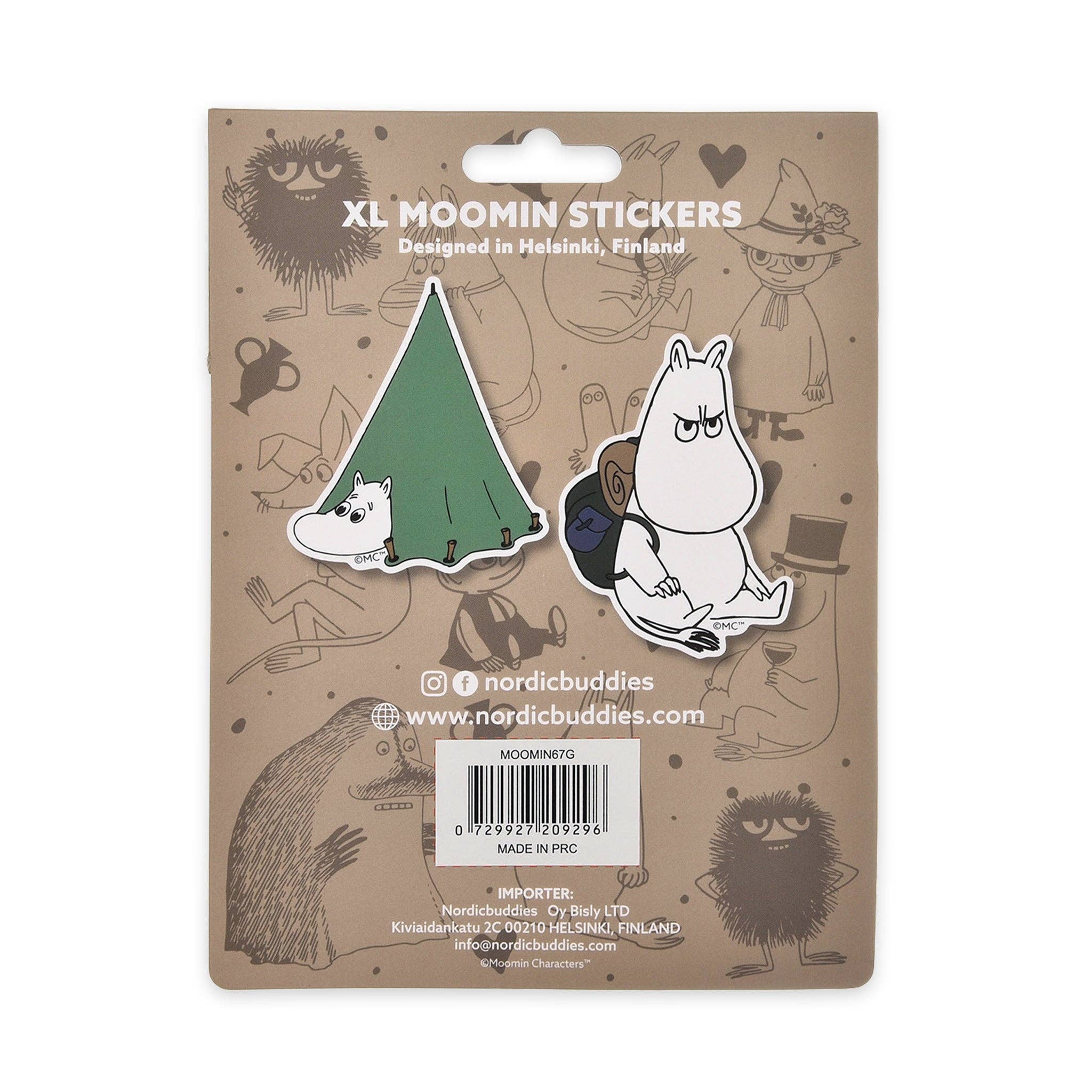 Nordicbuddies - Wholesale Sticker - Moomintroll Adventure XL-Sticker Combo1