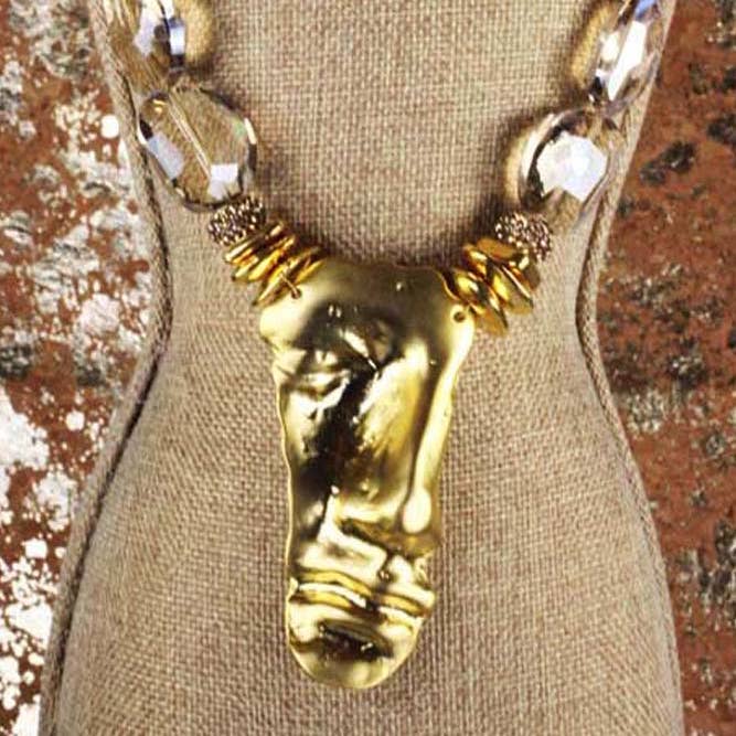 Aclue! Jewelry by Celest Anderson - Wholesale Pendant/Charm Necklace - Her Mask1