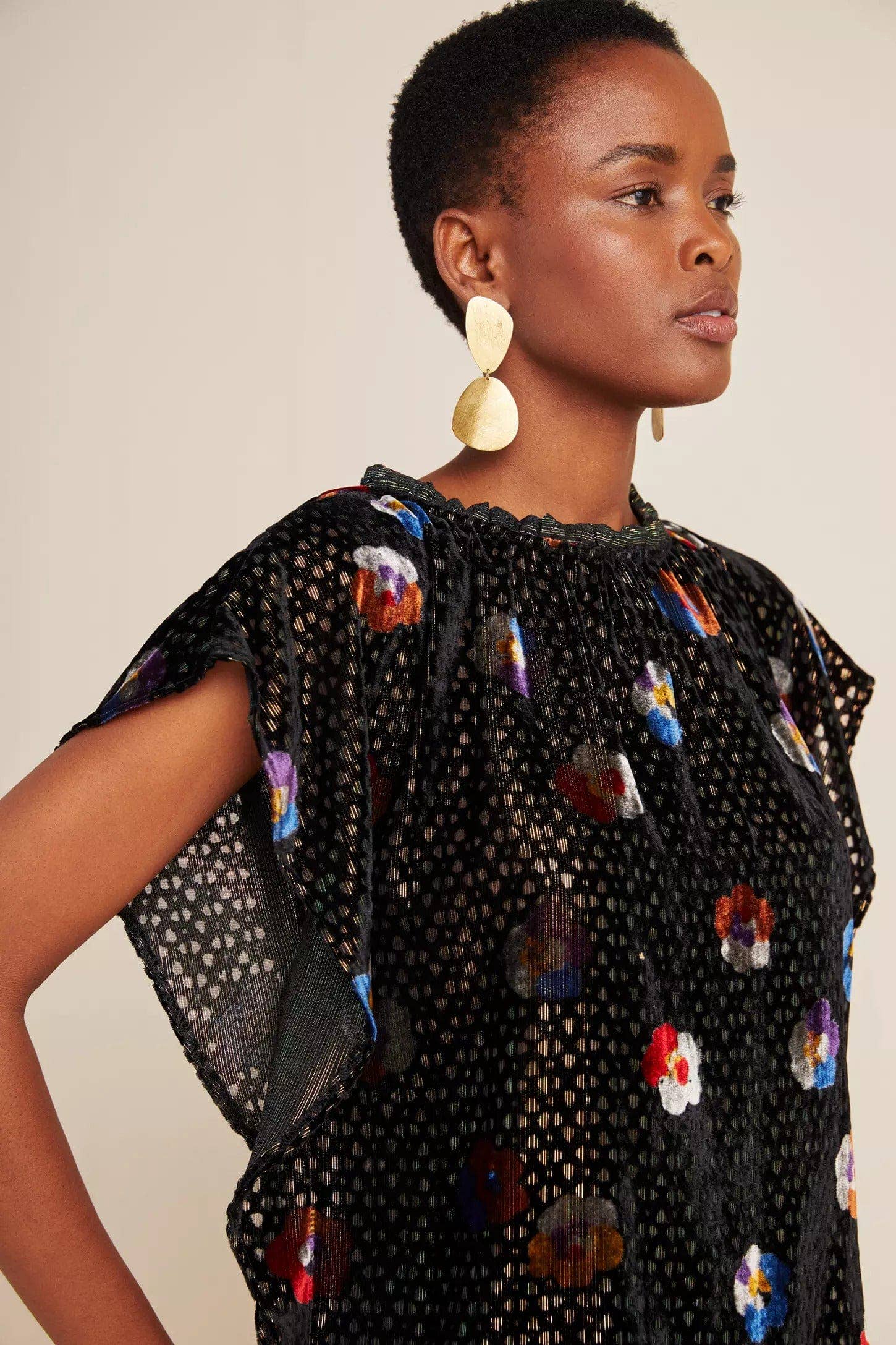 Eva Franco - Wholesale Blouse - Women's - Kelton Velvet Blouse-Elektra Pansey3