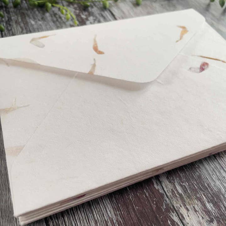 The Natural Paper Company - Wholesale Stationery/Notecard Set - Aster - Floral Handmade Paper and Envelope Set4