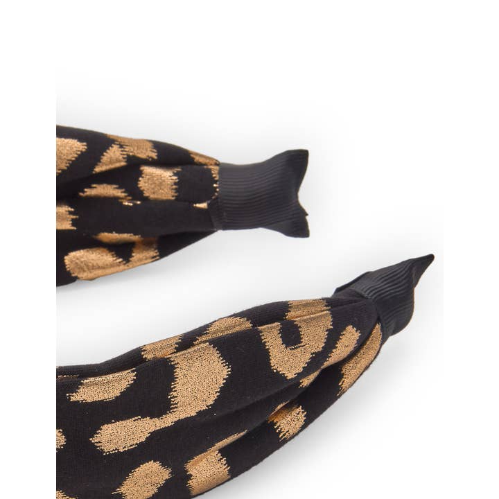 tuc tuc – Großhandel Haarschmuck-Set – Kinder – Mädchen-Stirnband mit goldenem Leopardenmuster2