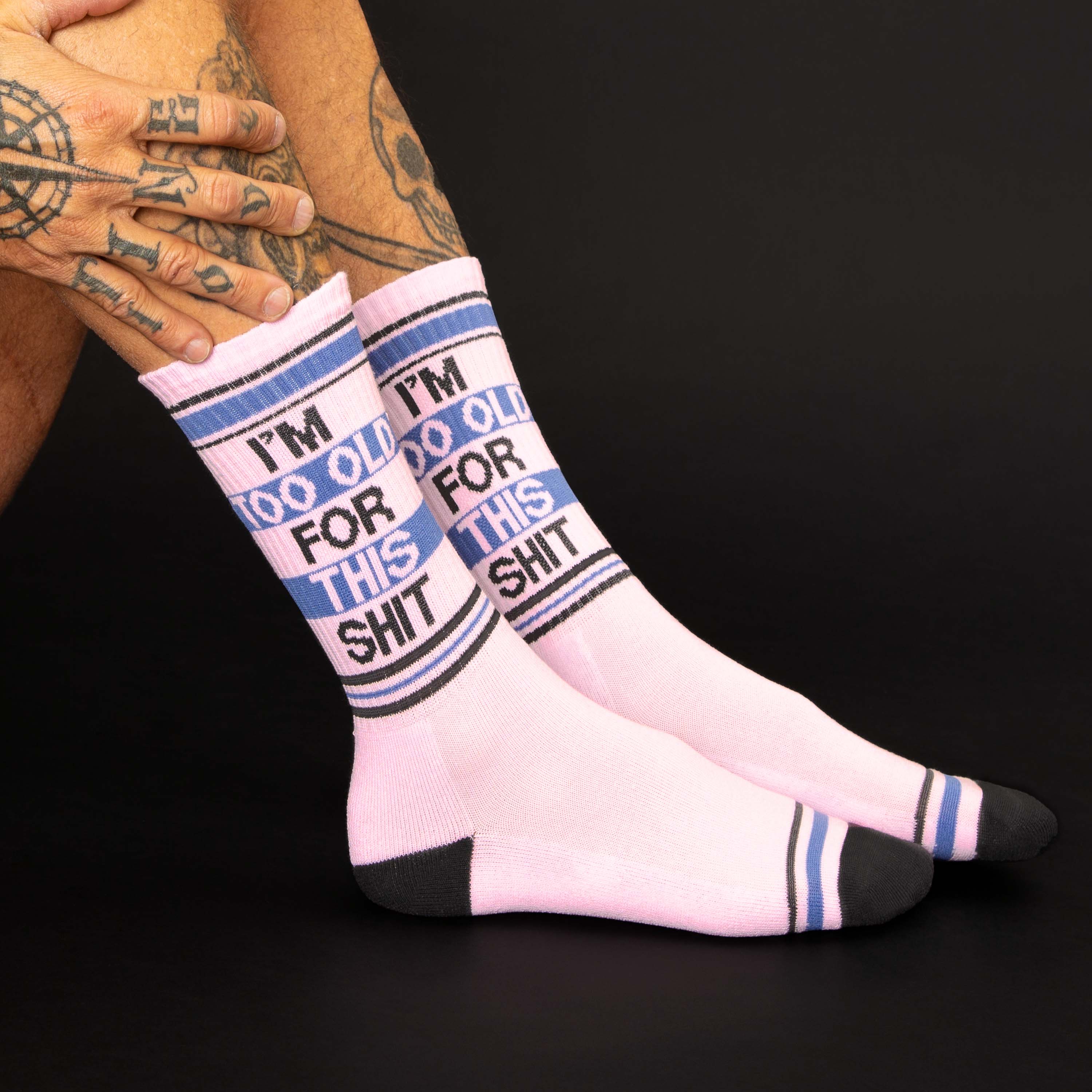Gumball Poodle - Wholesale Socks - Unisex - I'm Too Old For This Shit Gym Crew Socks4