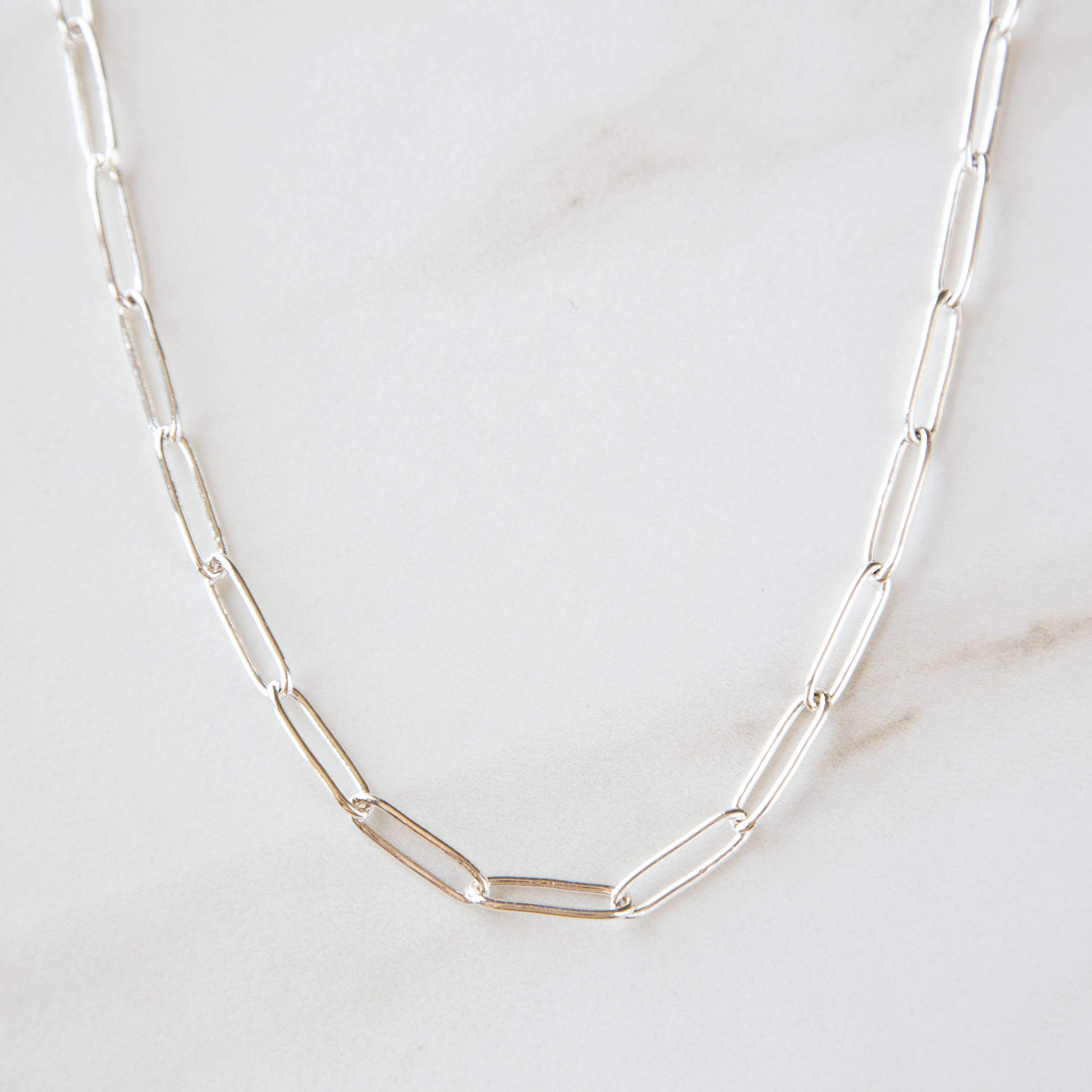 Stowaway Jewelry - Wholesale Link & Chain Necklace - Medium Paperclip Chain1