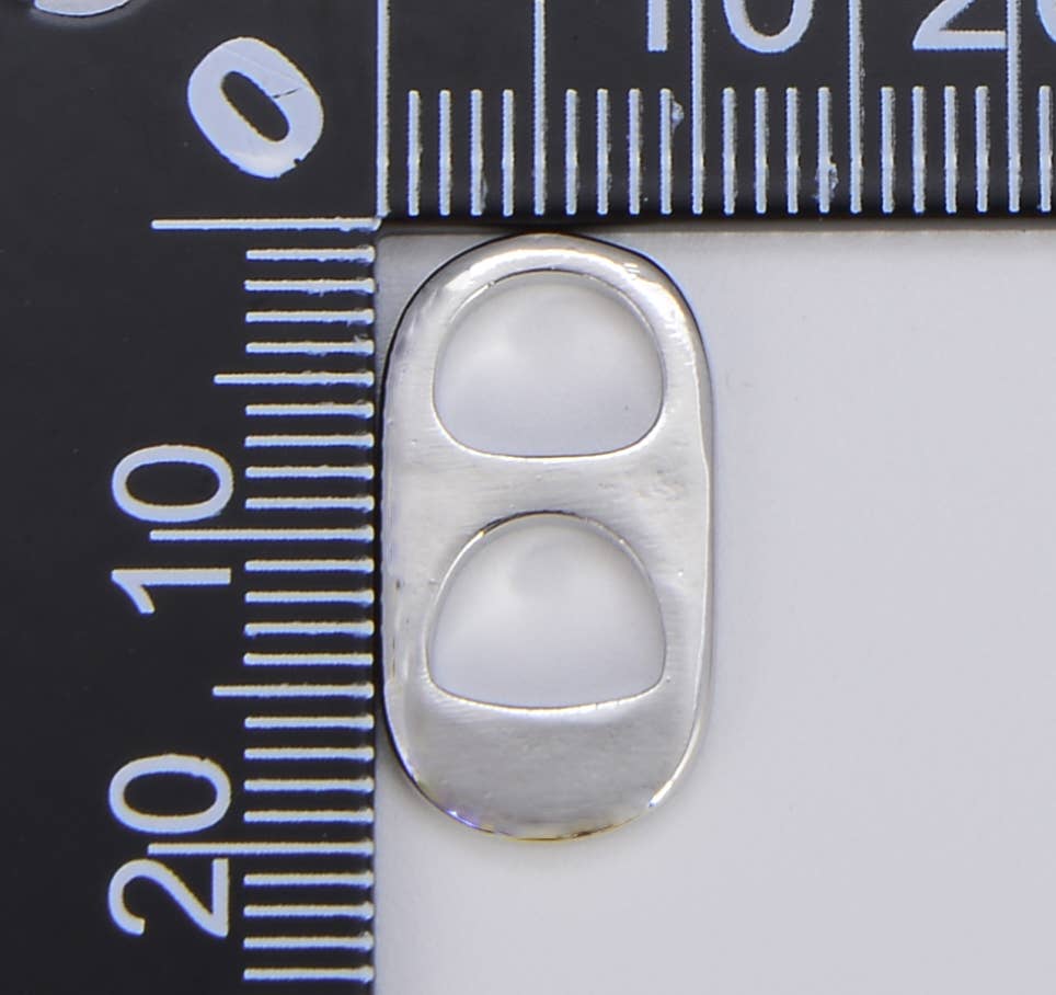 Beads Creation - Wholesale Individual Charm/Pendant - Gold Filled Soda Pop Tab Charm, Soda Pull-Tab Pendant CP12942