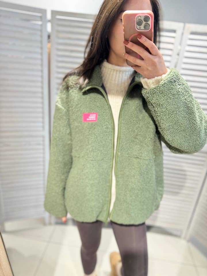 Giacca in peluche con zip per la vendita all'ingrosso da parte di VICTORIA&ISAAC