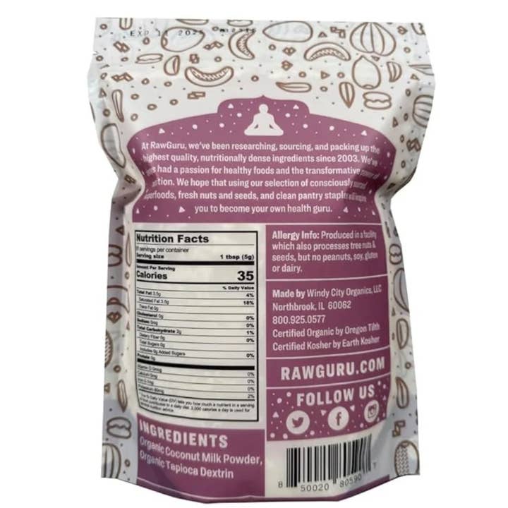 Windy City Organics – Großhandel Protein-/Superfood-Pulver – Kokosmilchpulver