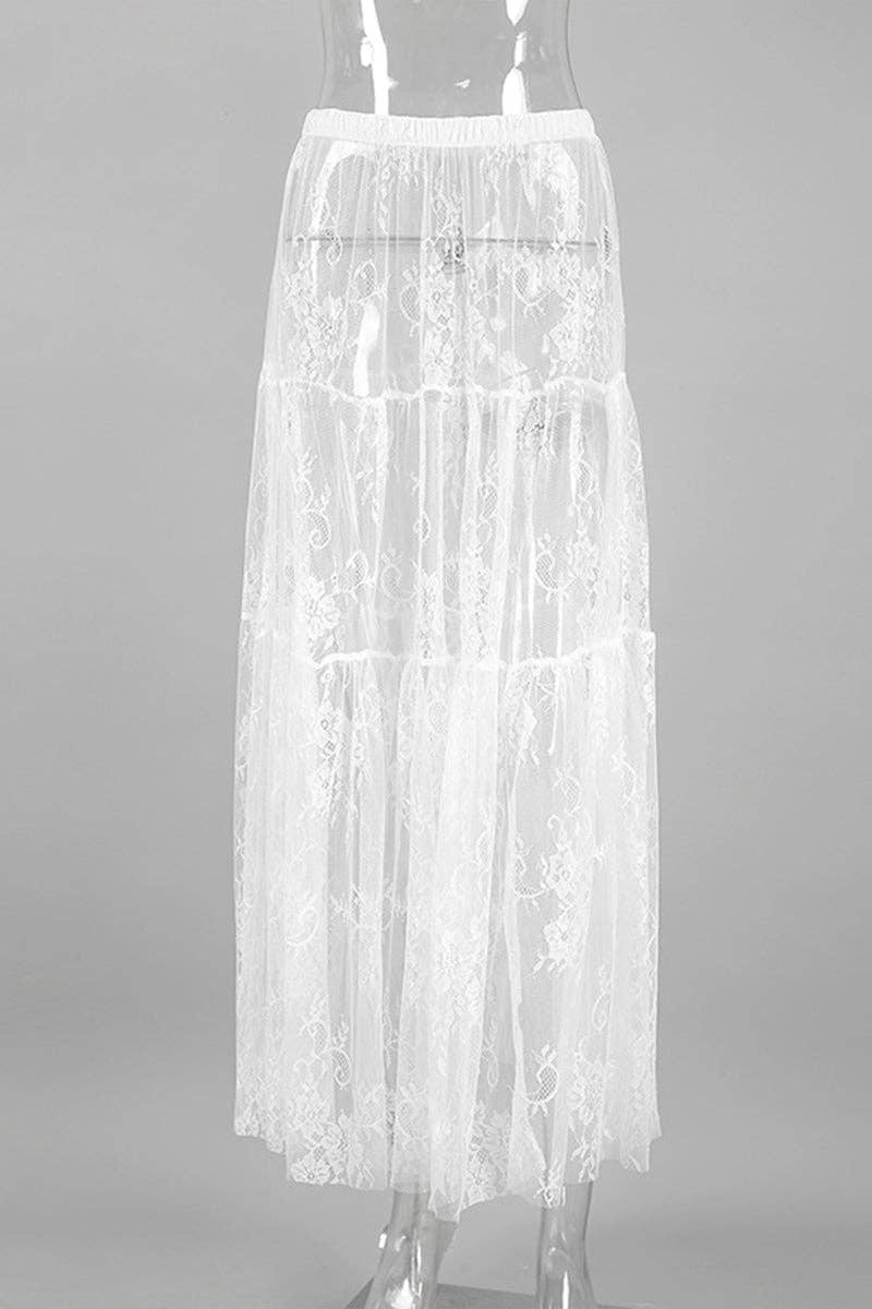 Mccolin - Wholesale Dress - Women's - Layered Sheer Tulle Maxi Dress7