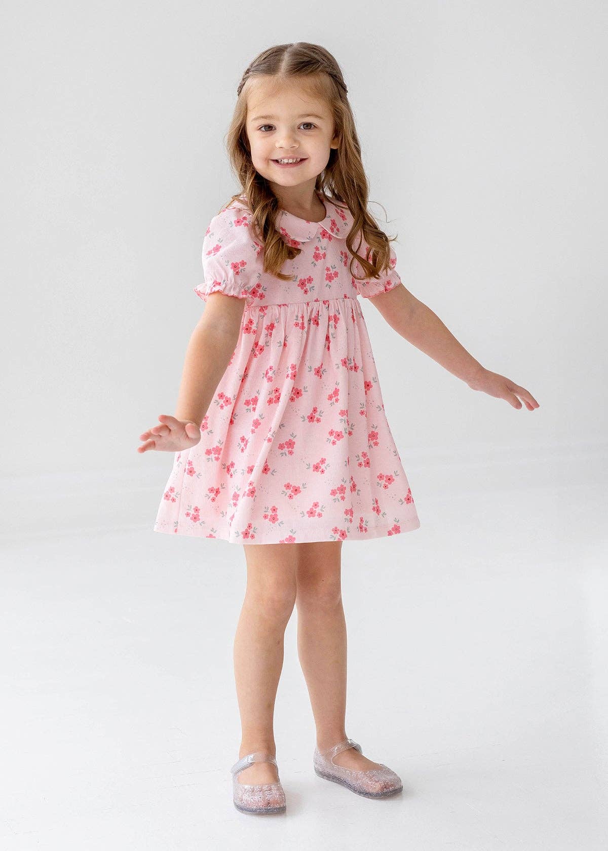 Rosa Vestito Tasca Piena di Fiori in vendita all'ingrosso su Faire0