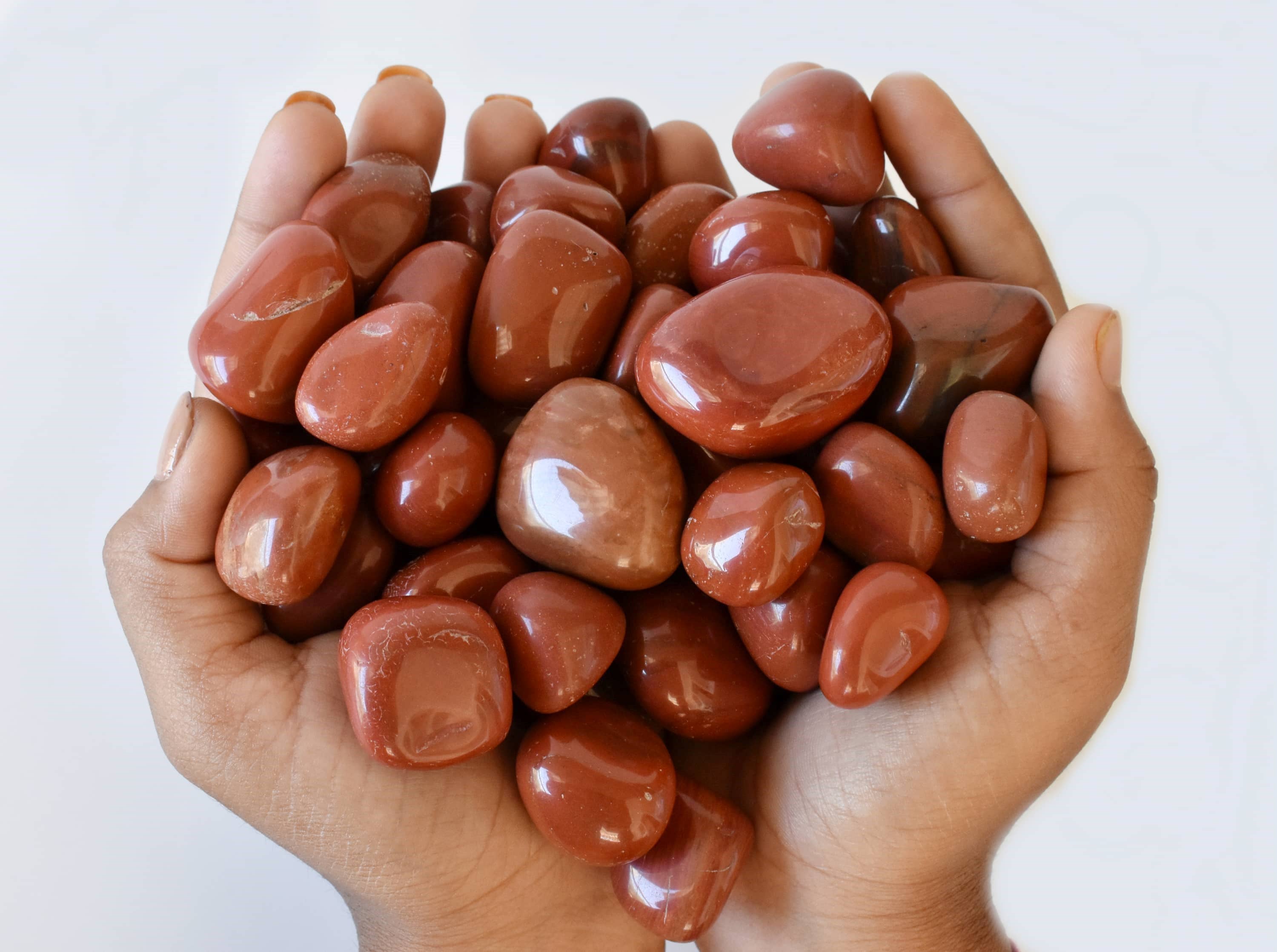 Soothing Crystals - Wholesale Spiritual Stone/Crystal - 1Pc Tumbled Stones | Red Jasper | Healing Tumbled Stones8