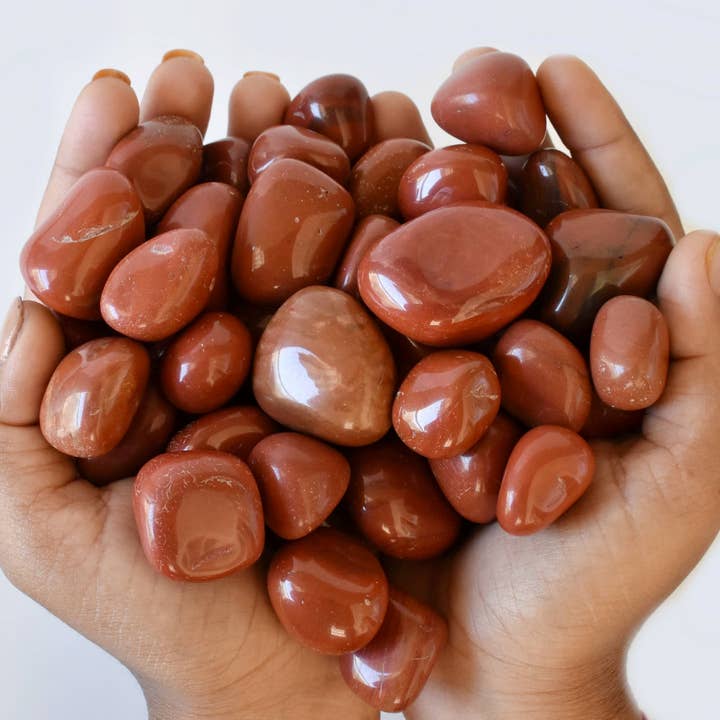 Soothing Crystals - Wholesale Spiritual Stone/Crystal - 1Pc Tumbled Stones | Red Jasper | Healing Tumbled Stones8