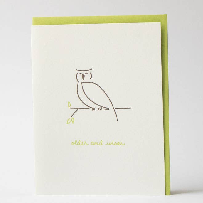 Albertine Press – Großhandel Geburtstagskarten – Ältere And-Wiser-Grußkarte2