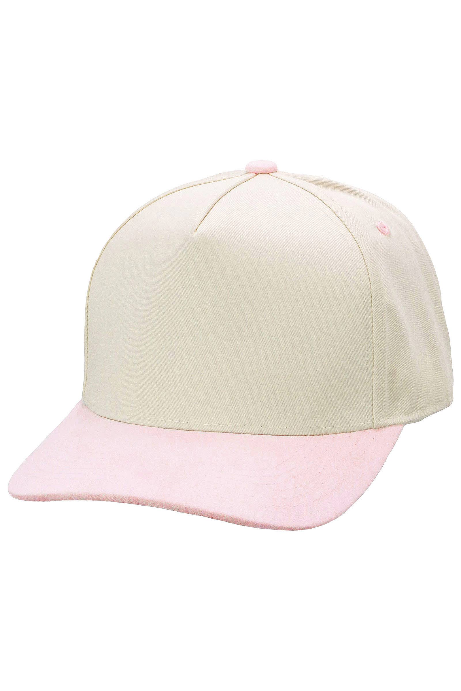 Cap Zone - Vente Casquette de baseball – unisexe - Casquette de Baseball à 5 Panneaux Beige avec Visière Courbée en Suède Végan19