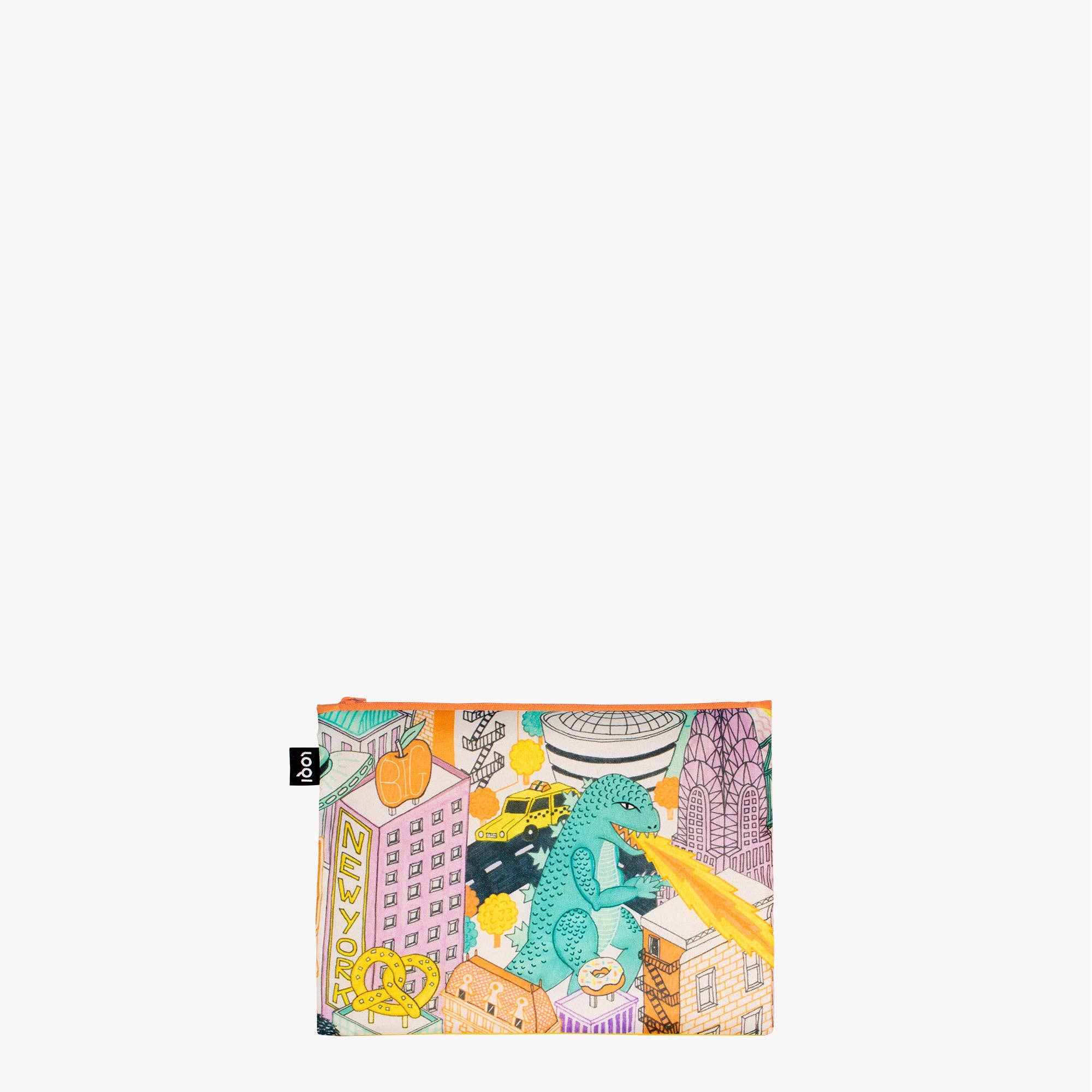 LOQI - Wholesale Pouch - Women's - JACQUELINE COLLEY Pop Culture New York Recycled Zip Pockets1