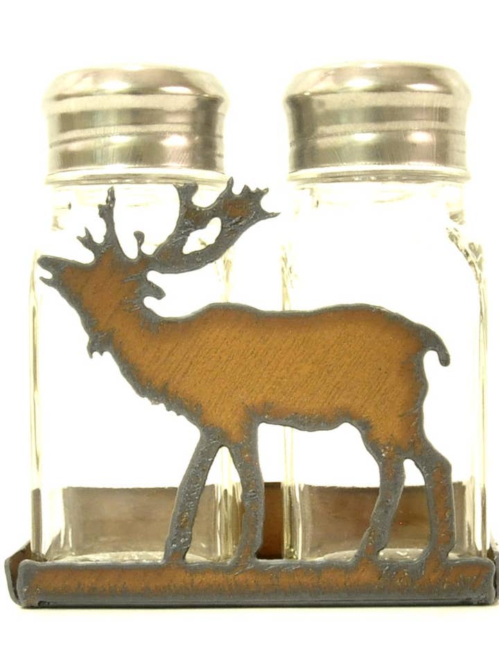 Elk Lodge Salt N Pepper Shaker for wholesale by Universal Ironworks USA