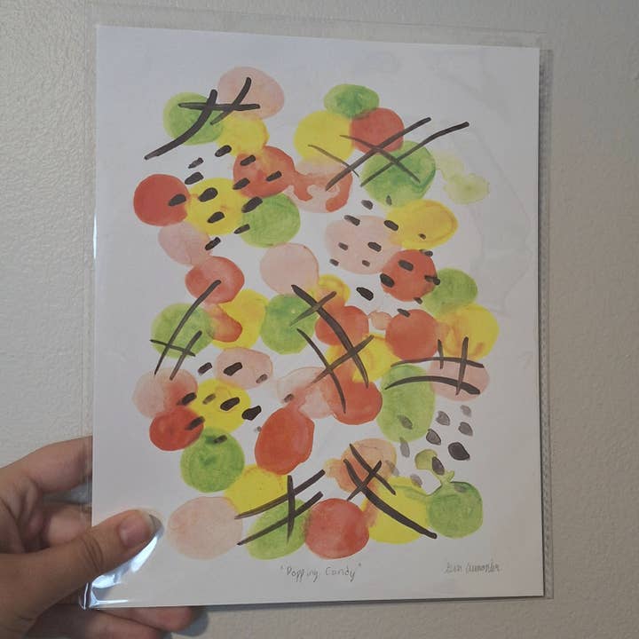 Stampa d'Arte Firmata 8x10 Pollici con Caramelle Frizzanti per la vendita all'ingrosso da parte di Gen Aumonier Art