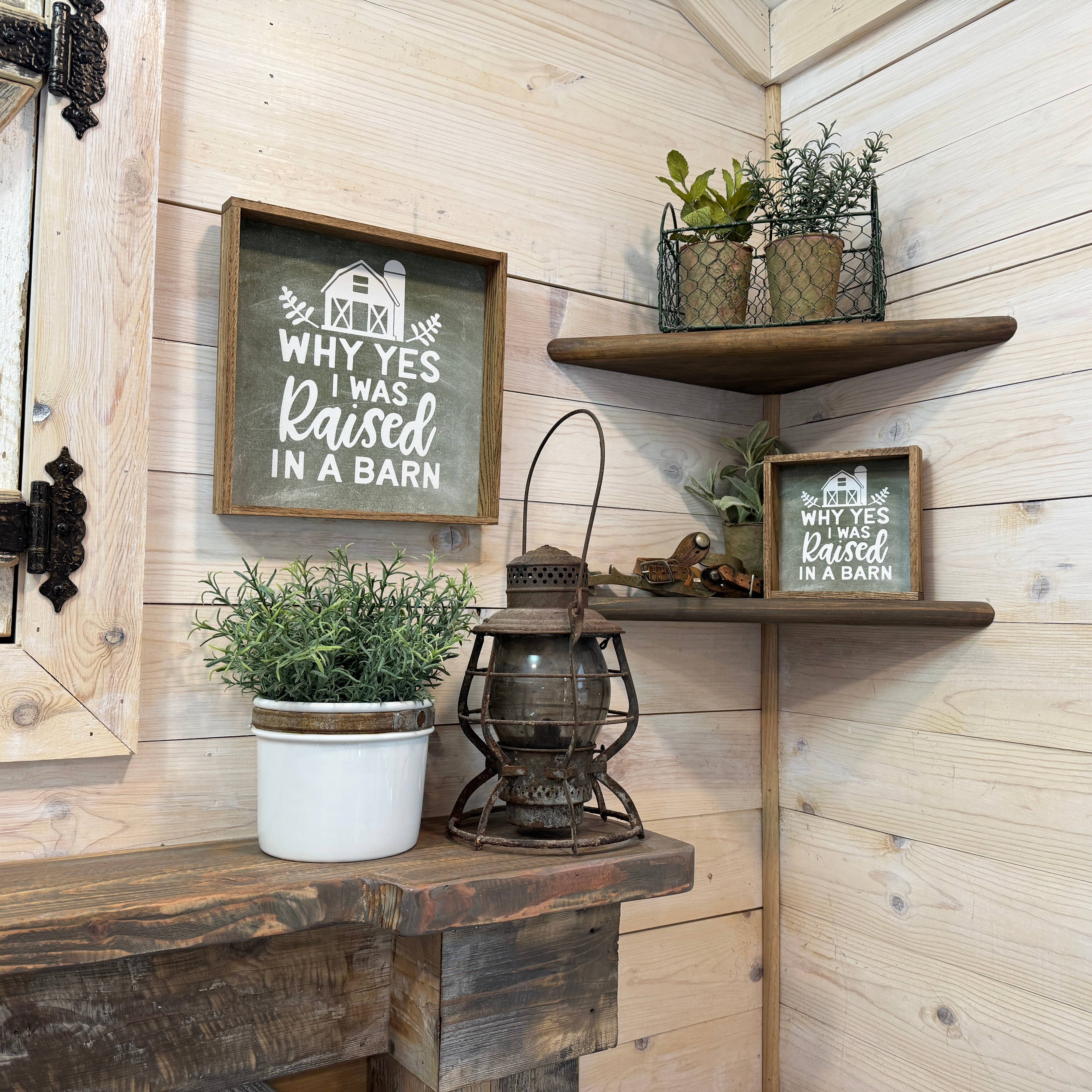 Hangout Home - Vente Pancarte - Panneau amusant - Pourquoi oui j'ai été élevé dans une grange - Citation de ferme4