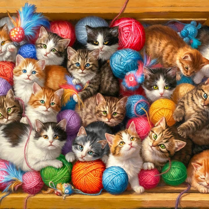 Kittens Galore 1000 Piece Jigsaw Puzzle for wholesale by Springbok Puzzle