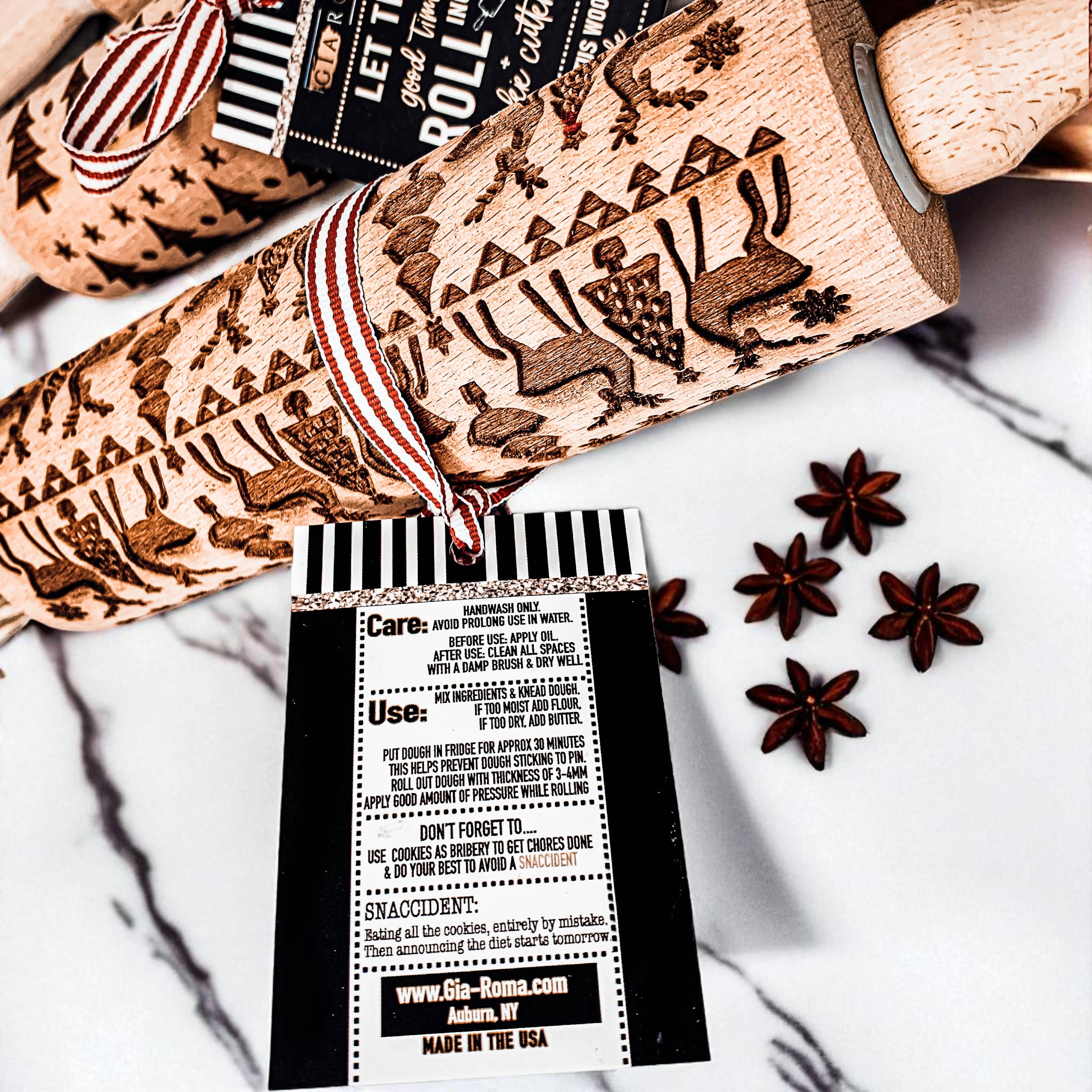 Gia Roma - Wholesale Rolling Pin - Christmas Cookie Cutter Baking Gift Set Wooden Rolling Pins 47