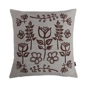 Magic Garden Cushion Cover, Brown Pattern for wholesale by Miiko