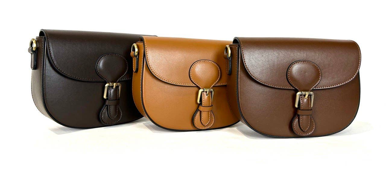 JIJOU CAPRI - Wholesale Crossbody Bag - Women's - Italian Medium Size Olive Leather Crossbody Bag JIJOU CAPRI2