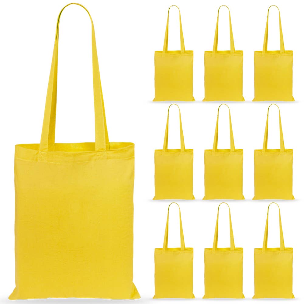 eBuyGB Craft Blanks - Wholesale Grocery/Shopping Bag - Premium Coloured Reusable 5oz Cotton Canvas Shopping Bag Eco3