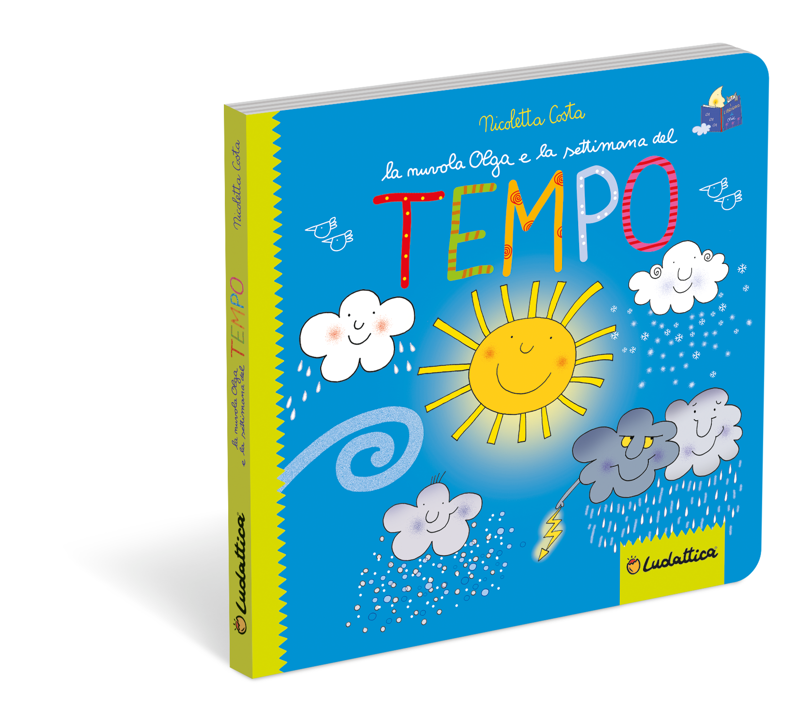 Educational srl - Vente Livre pour bébés et tout-petits (jusqu'à 2 ans) - Livre-jeu en italien - The Cloud Olga And The Week Of0