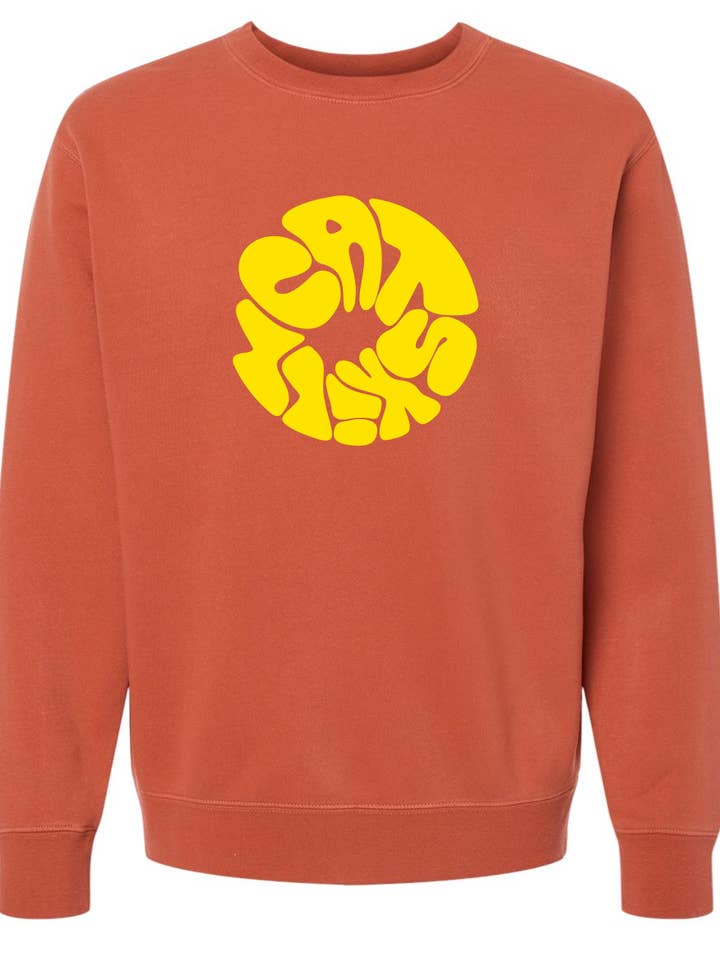 Sweatshirt 'Psychedelic Catskill' Amber for wholesale by Citiot