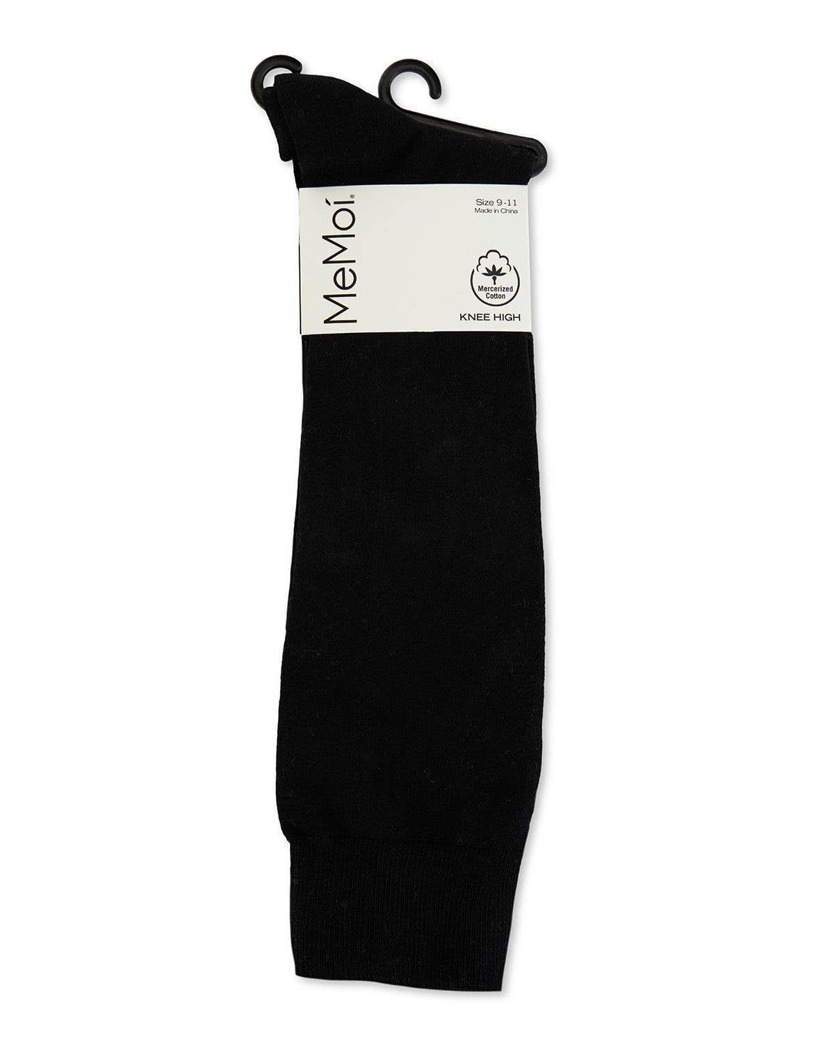 Black MeMoi Cotton Knee High for wholesale on Faire2
