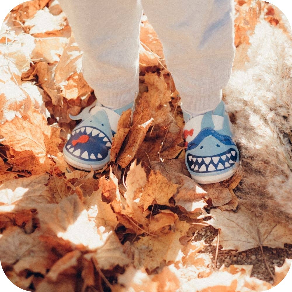 LAIT ET MIEL - Vendita all'ingrosso Pantofole - Neonati - Pantofole bambino in pelle - Shark6