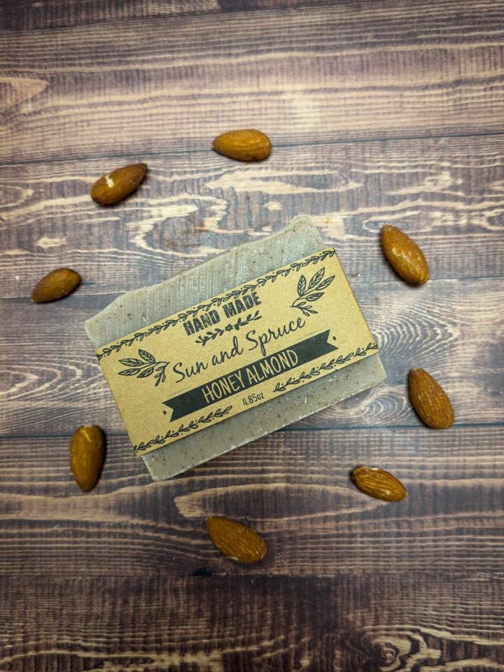 Honey Almond Handmade Soap for wholesale by Sun & Spruce Soaps