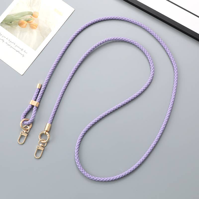 MKS America - Wholesale Phonecase Strap - New Adjustable Woven Leather Crossbody Phone Strap6