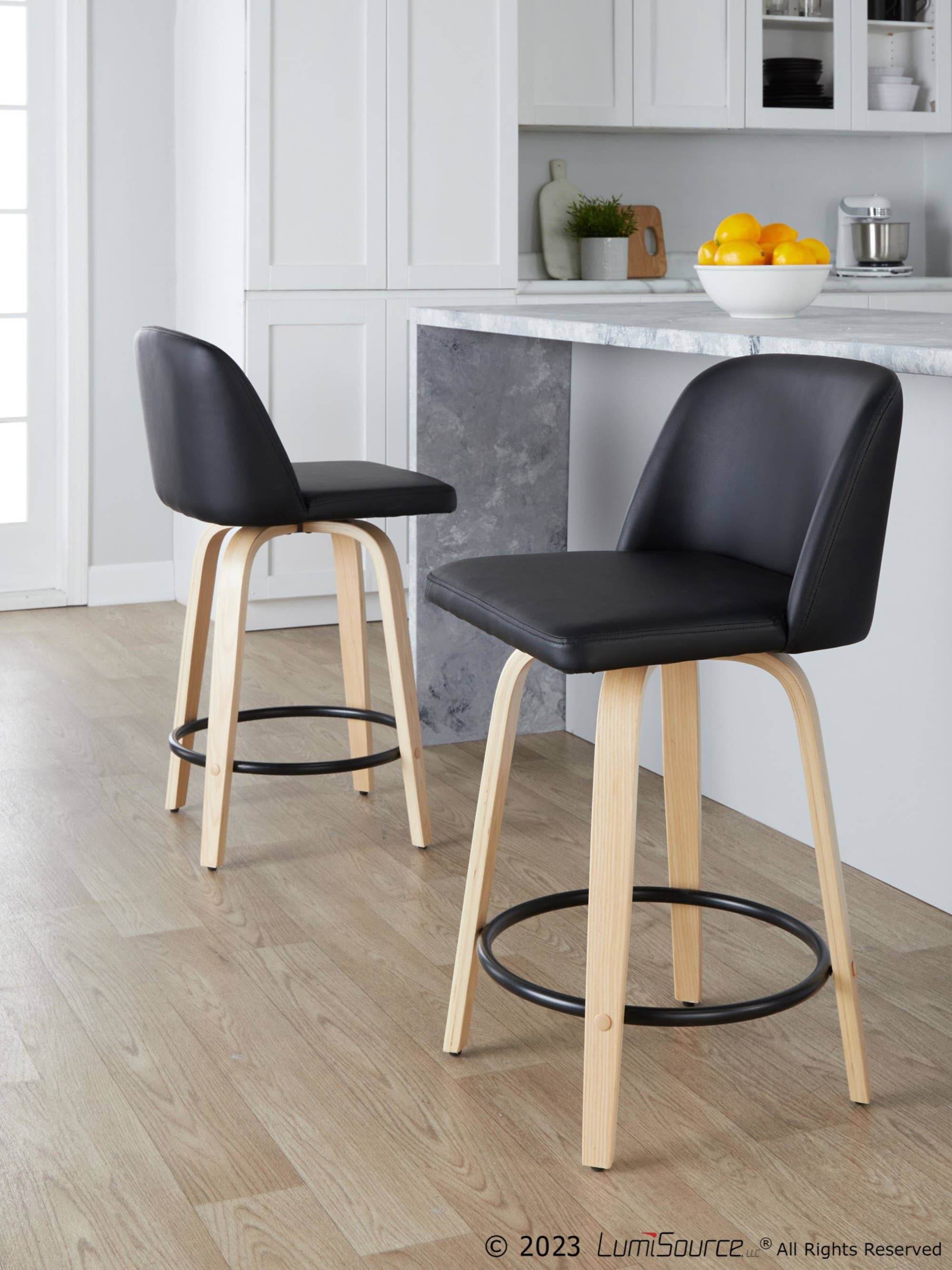 LumiSource and Grandview Gallery - Wholesale Stool - Toriano 26" Fixed Height Counter Stool Q - Set of 267