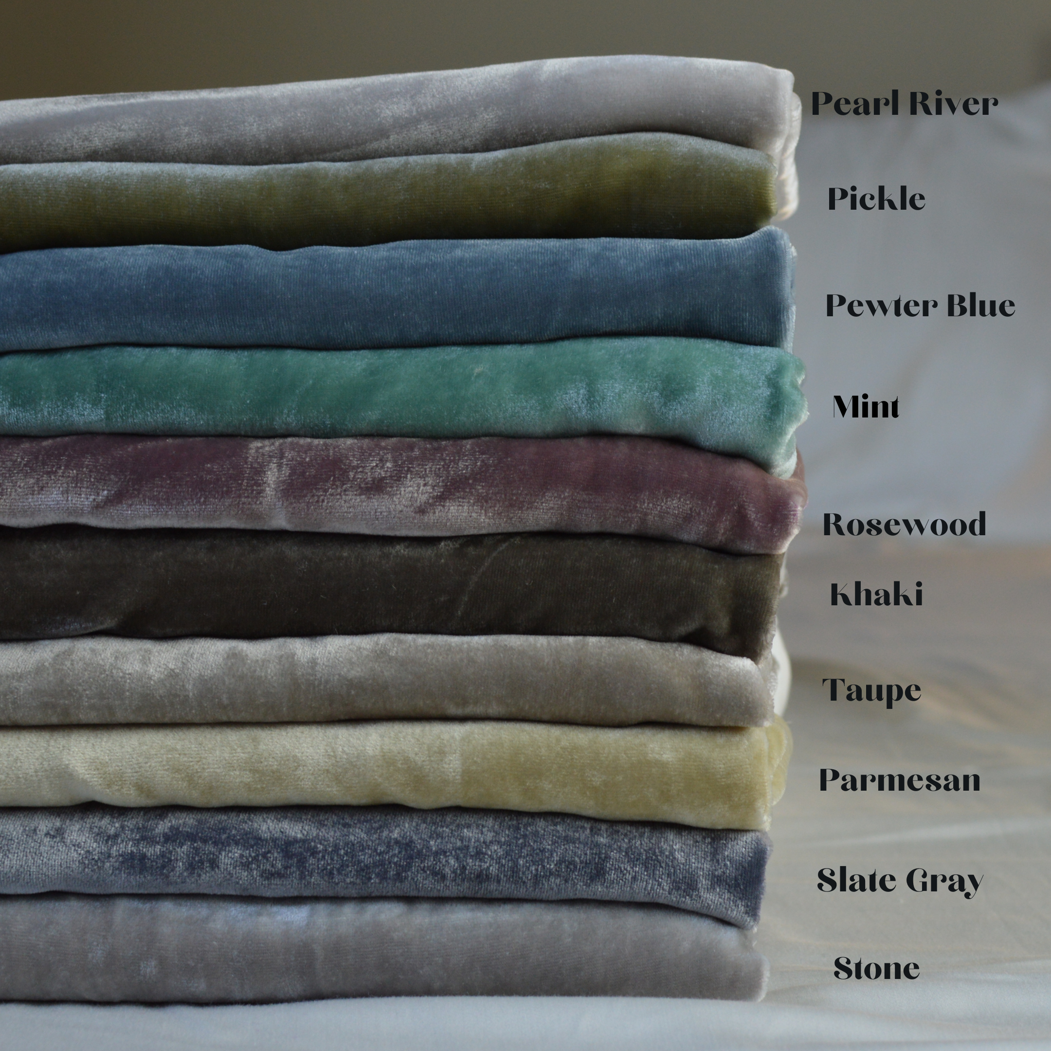 Luala Silk - Wholesale Flat Sheet - Silk Velvet Sample Set7