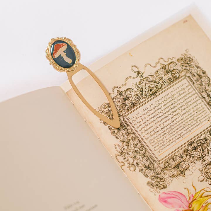 Good Juju Ink - Wholesale Bookmark - Mushroom Metal Clip Bookmark4